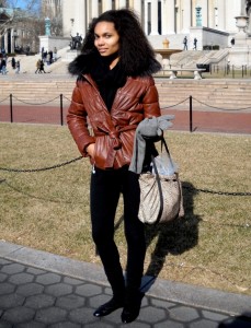 Womens leather jacket