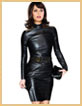 Exclusive long leather skirt 