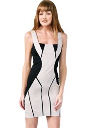 Dual Shaded Short Leather Dress Leather Dresses Online from leathericon.com