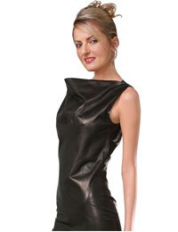Knee Leather dress | Leather dress :  leather mini dress short leather dress leather black dress long leather dress