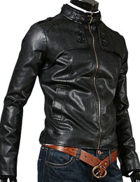 Slim Fit Leather Jacket for Men from leathericon.com