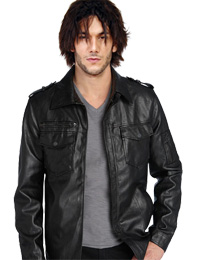 Stylish Front Pocket Fall Leather Jacket For Mens from leathericon.com