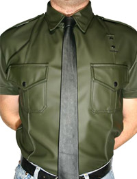 Formal Leather Summer Shirt And Tie