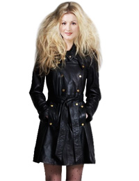 Double Breasted Tie Up Winter Dress | Womens Winter Leather Dresses :  double breasted dress winter dresses dress for winter winter leather dress