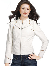 Stylish Stand Collar Leather Jacket | Women Youth Day Special :  youth day jackets youth day women jacket youth special jackets leather jackets