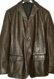 Simple and Smooth Leather Blazer for Men