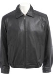 Simple and Elegant Leather Bomber Jacket for Men