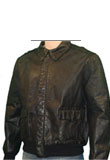 Fabulous Leather Bomber with Stretchable Waist