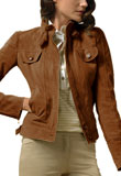 Anaida Leather Bomber