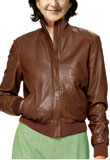 Performer Leather Bomber