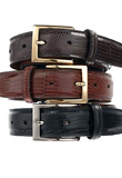 Square Buckle Leather Belt