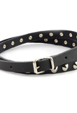 Nickel Studded Leather Belts