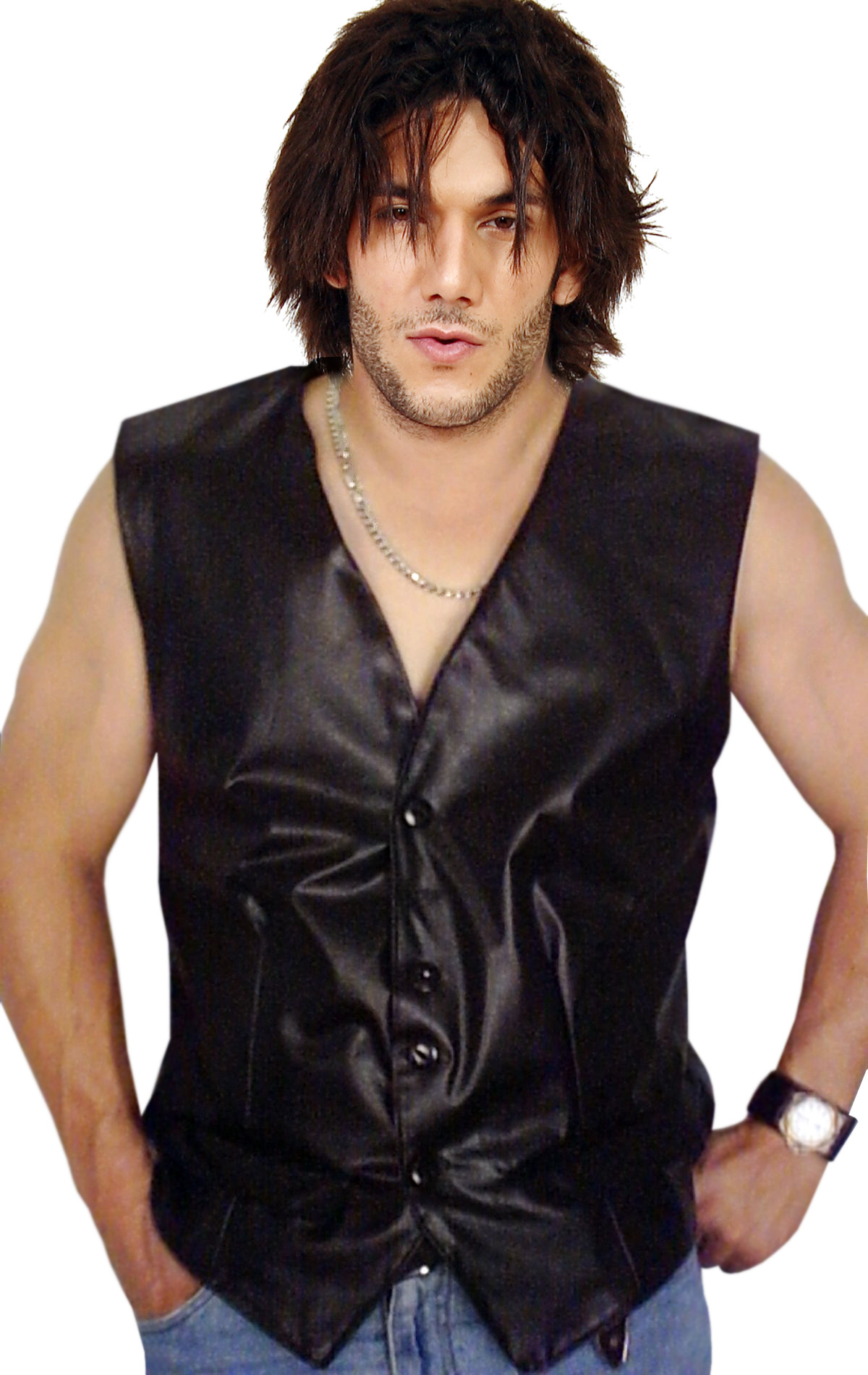 Buy Cheap Voguish PVC Leather Vest for Men