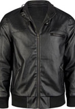 Buy Cheap PVC Jacket With Ribbed Cuffs | Mens PVC Leather Jacket 