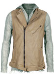 Celebrity Style Leather Vest | Mens Leather Vests