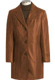 Soft Lambskin Womens Leather Coat