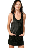 Crinkled Short Leather Dress | Buy Womens Leather Outfit 