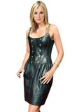 Short Leather Dress 