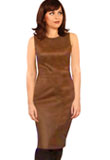 Knee Length Leather Dress | Womens Leather Wear