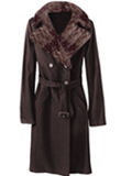 Suede Leather Coat