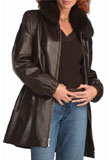 Womens-Fur-Collar-Cuffs-Jacket| Leather Coat| Halters| Skirt| Pants| Vests