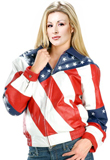 American Flag Leather Jacket | Independence Day Collection   