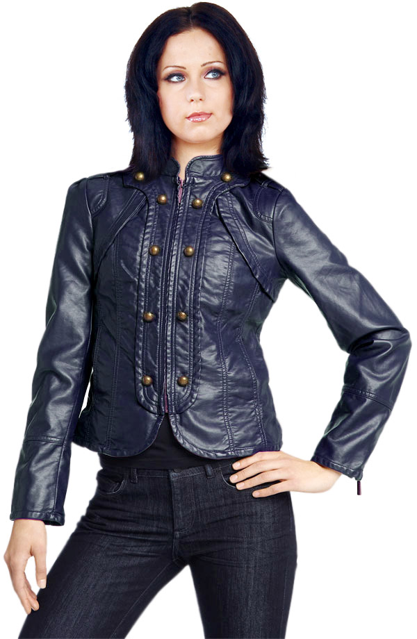 Military Style Leather Jacket US Independence Day Collection