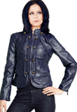 Military Style Leather Jacket | US Independence Day Collection 