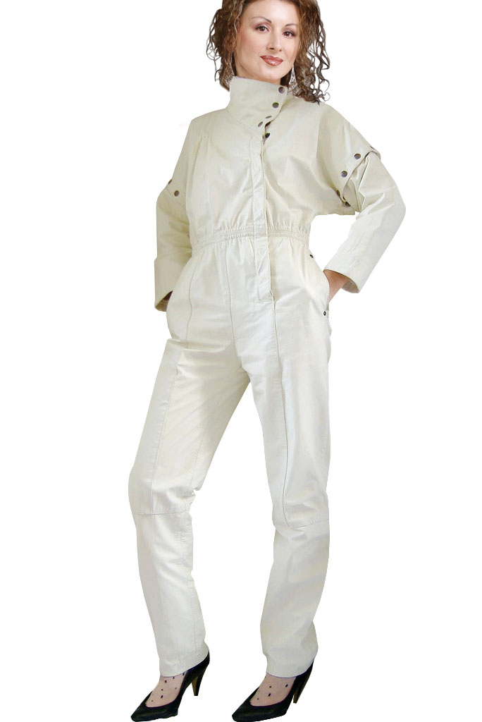 Vintage Leather Jumpsuit Leather Jump Suit