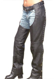 Studs Decorated Leather Chaps | Leather Chaps Online