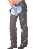 Dashing zip flap Leather Chap | Mens Leather Chaps