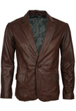 Sophisticated Christmas Special Leather Blazer for Men