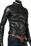 Slim Fit Leather Jacket for Men