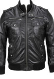 Leather Bomber Jacket for New Year Party 