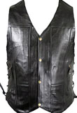 Mens Leather Vest for New Year Party