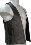 Sleeveless Leather Vest for Mens