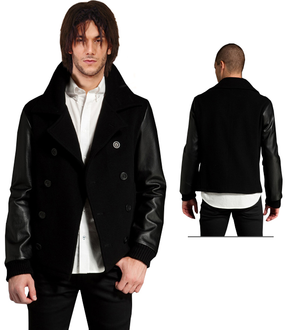 Breathtaking Ribbed Cuff Leather Jacket