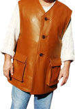 Astounding Leather Vest Coat | Mens Spring Collection 2012