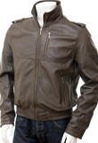 Front Zipper Thanksgiving Leather Jacket | Gifts for Thanksgiving 