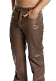 Rugged Leather Pants for Mens