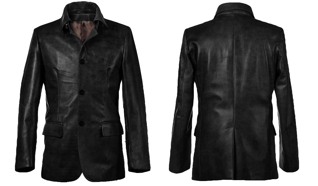 Classy Winter Leather Coat Mens Leather Coat
