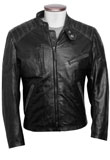 Leather Biker Jacket for Men | Black Motorcycle Jacket