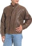 Charming Leather Bomber