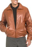 Winter Leather Bomber