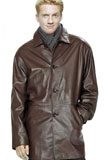Versatile Leather Bomber Coat