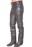 Heavy weight Riding Pant  Side Lacing Five Pocket Leather Pant