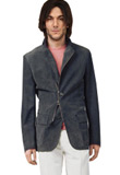 Suede Leather Grey Mens Jacket