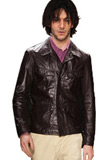 Lightweight Cowhide Mens Leather Jackets
