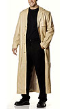 Mens Trench leather coat