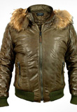 Polished Fur Leather Jackets for Men